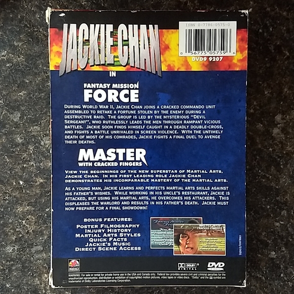 Jackie Chan Double Feature DVD set VTG 2000 - Picture 3 of 14